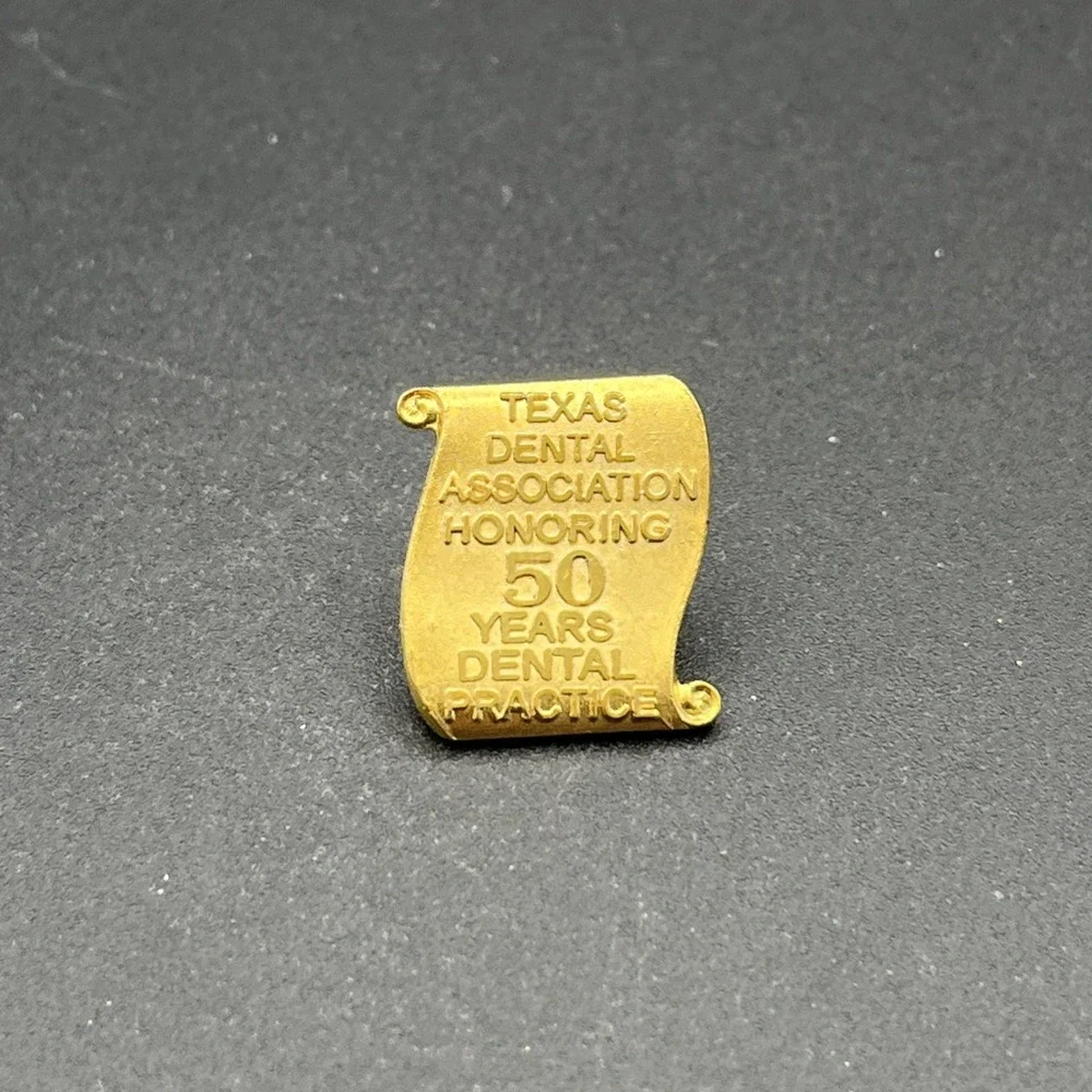 Texas‎ Dental Association Honoring 50 Years Dental Practice Lapel Hat Pin